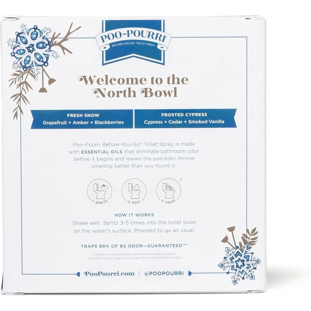 Poo ~ Pourri Snowy Spritz Before you Go Toilet Spray 2 - 2 fluid Oz